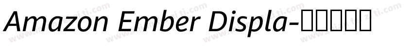 Amazon Ember Displa字体转换